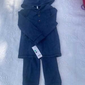 *NWT* Carter's Blue Two-Piece Outfit Hooded Top Pants Boys 2T *NWT*